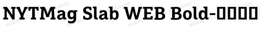 NYTMag Slab WEB Bold字体转换